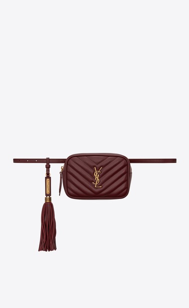 Lou belt bag in matelassé leather